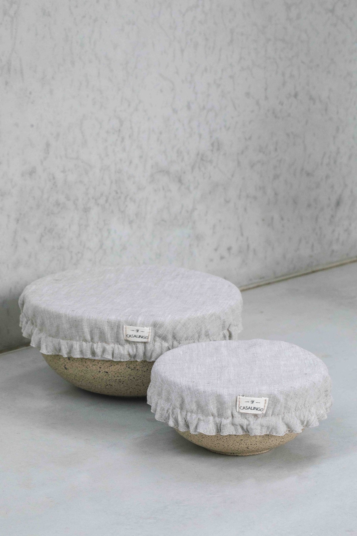Foto do produto cobre pote linho natural