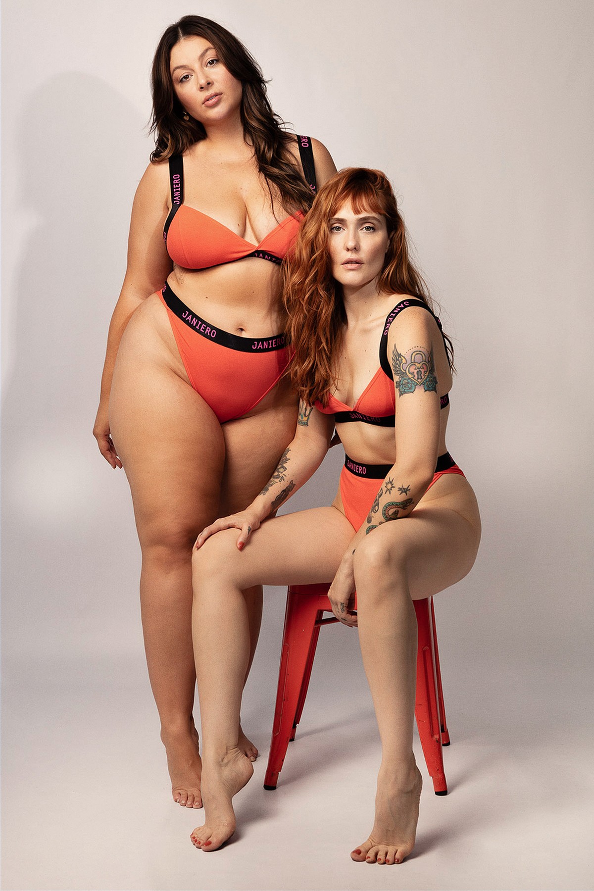 TOP TRIANGULAR LARANJA LAURA