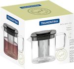 Bule para Chá Tramontina em Vidro e Aço Inox com Infusor 600 ml
