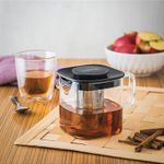 Bule para Chá Tramontina em Vidro e Aço Inox com Infusor 600 ml