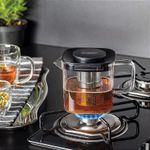 Bule para Chá Tramontina em Vidro e Aço Inox com Infusor 600 ml