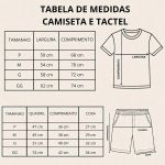 Conjunto Masculino Streetwear Camiseta E Short Tectel Camisa Paris 100% Algodão Premium