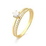 Colar ouro branco com diamantes