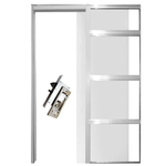 Modelo Selfie Double - (Porta Dupla 02 Folhas Espelhadas 01 Face + Puxador Inox)