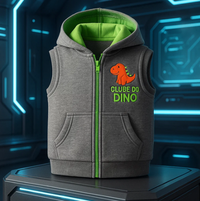 Foto do produto Colete Futirista Infantil Moletinho Clube do Dino