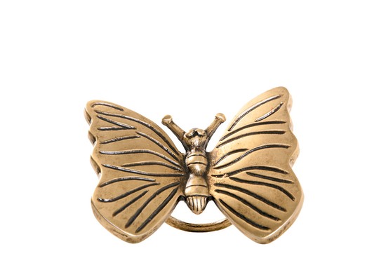 Porta Guardanapo Butterfly Dourado