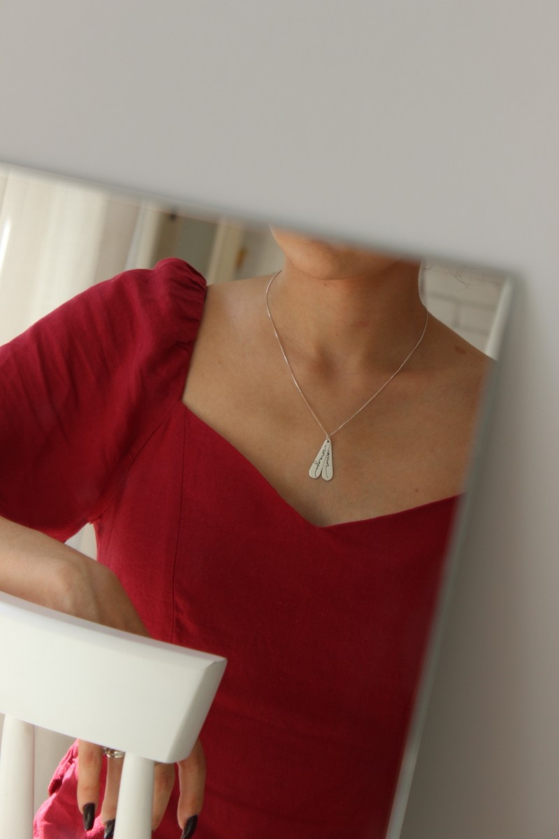 colar coragem amor 100% prata ou banhado a ouro | courage love necklace 100% silver or gold plated