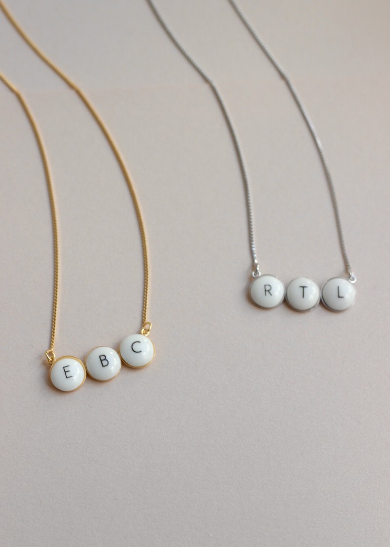 colar personalizado iniciais