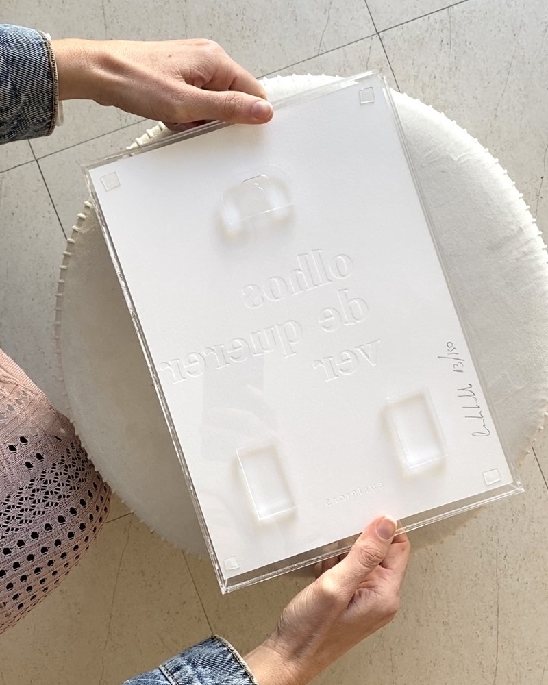 gravuras - série querer ver - com moldura acrílica