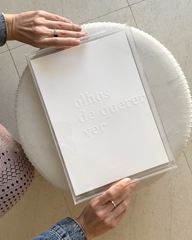 gravuras - série querer ver - com moldura acrílica
