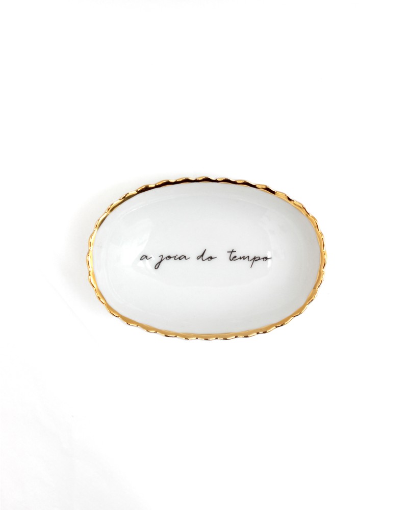 porta-anéis joia do tempo