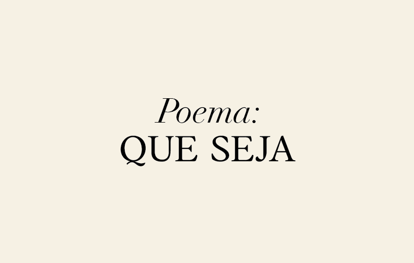 [Produto] poema que seja 1