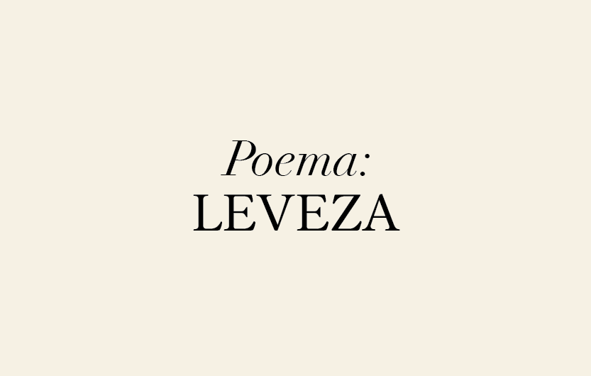 [Produto] poema leveza