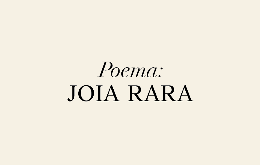 [Produto] poema joia rara