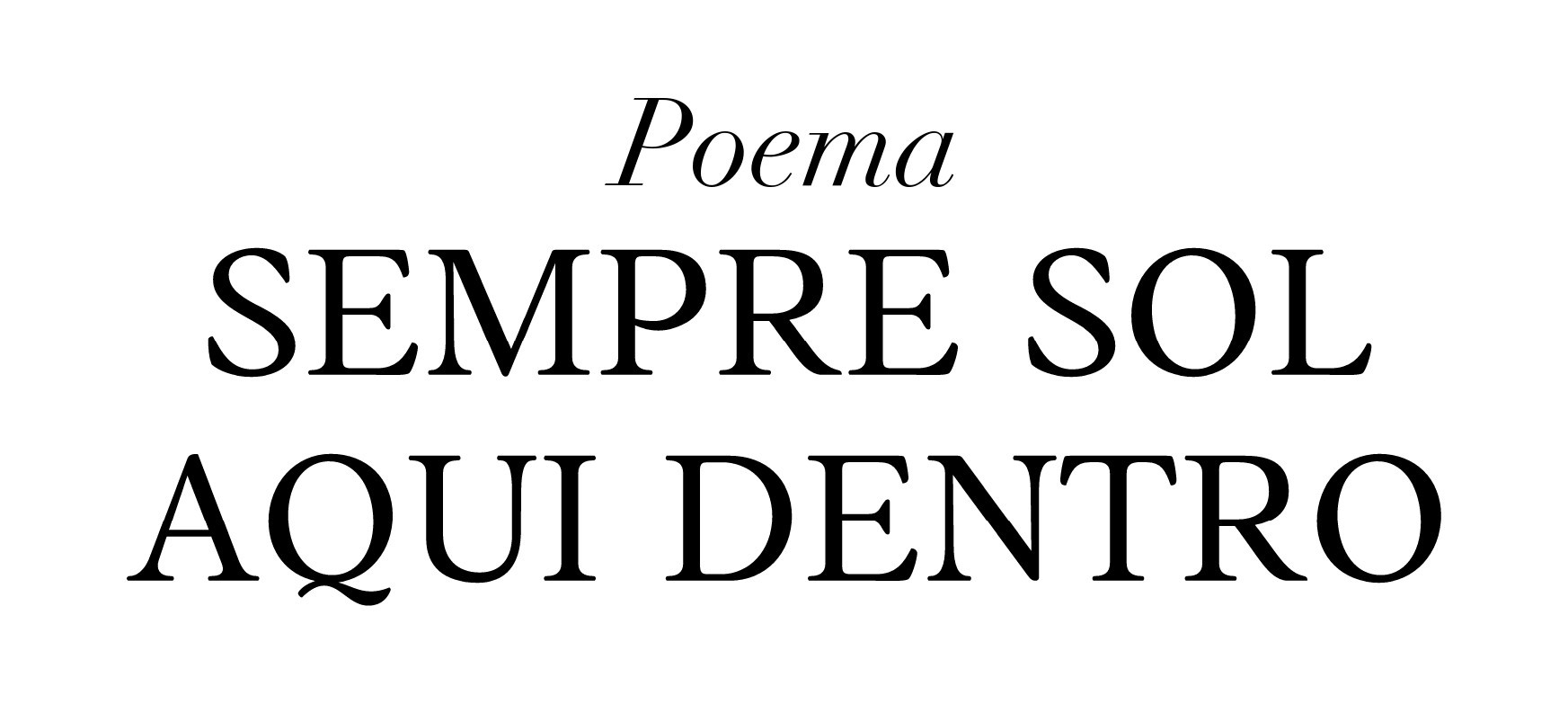 [Produto] poema 