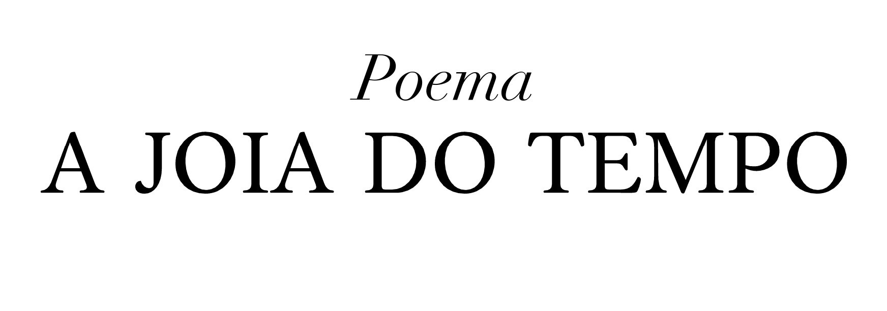 [Produto] poema joia do tempo 1